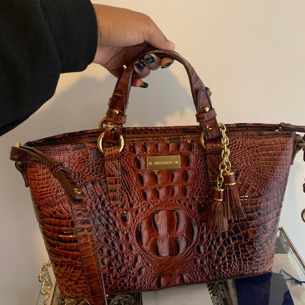 Brahmin croc print bag